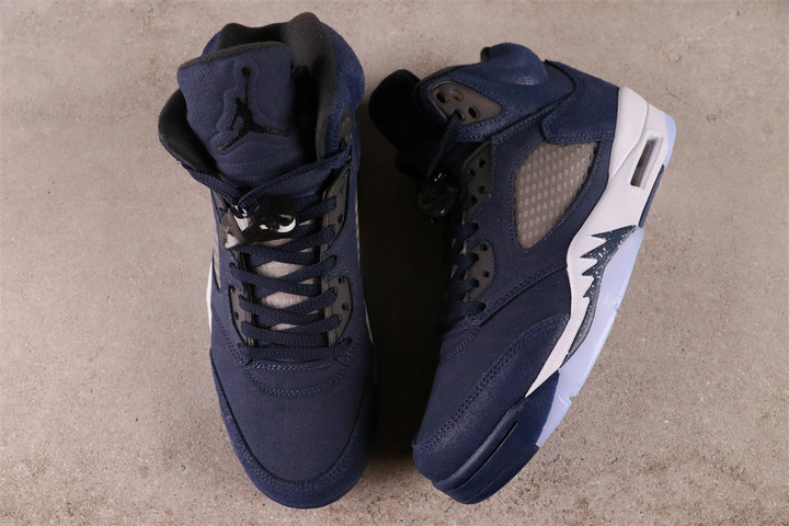 Homme 2024 Basketball Sneakers Nike Air Jordan 5 Midnight Marine